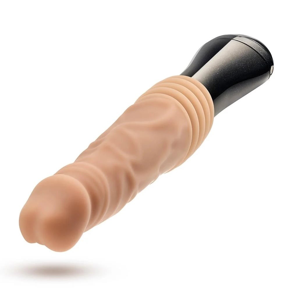 Секс игрушки - Вибратор Blush Dr Skin Dr Knight с ротацией и фрикциями, бежевый 3