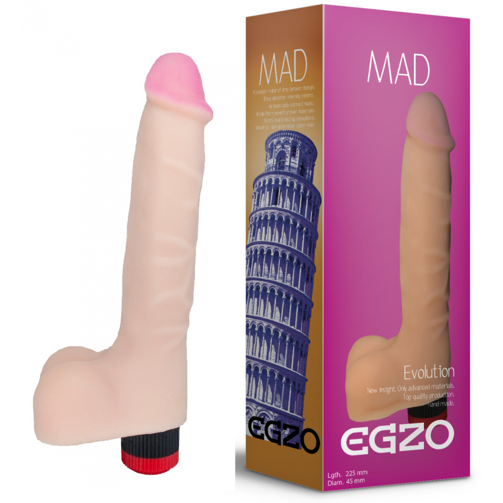 Вибраторы реалистичные - Вибратор EGZO Ciberskin Fiery Lover