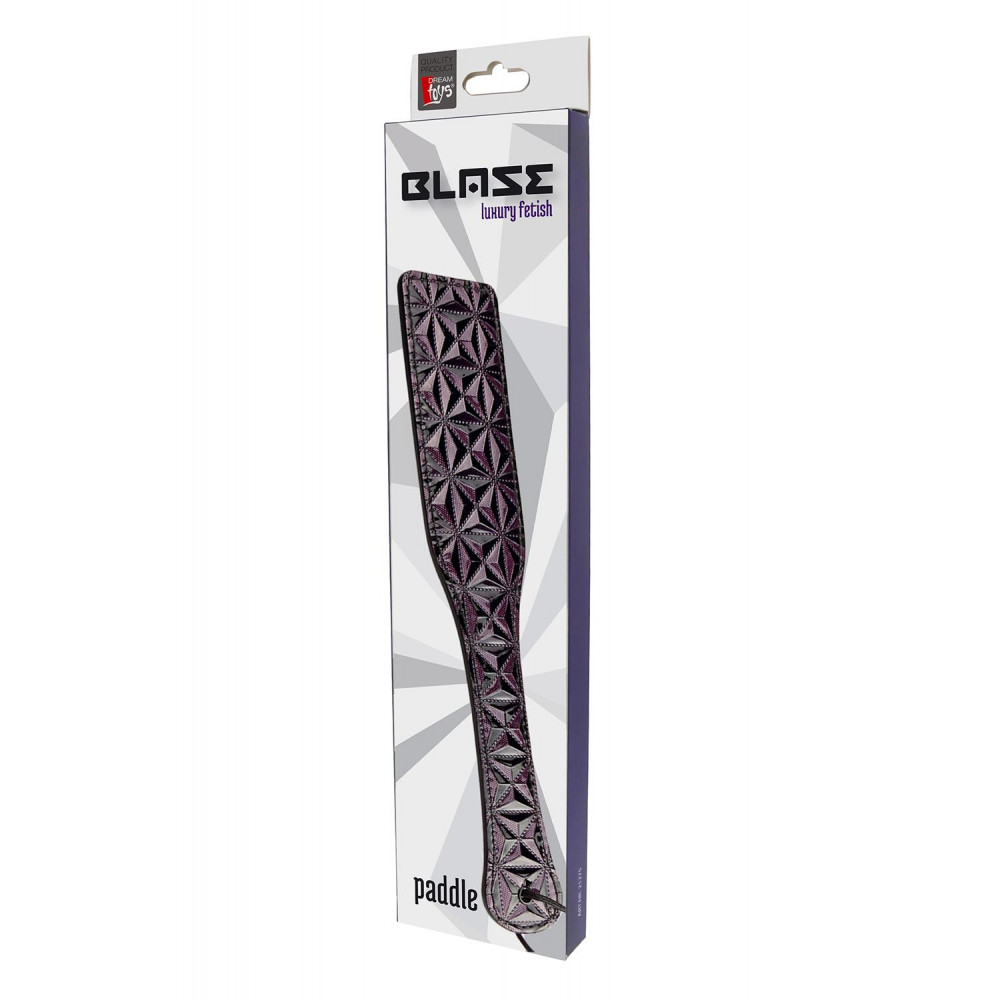Плети, стеки, флоггеры, тиклеры - Шлепалка BLAZE PADDLE PURPLE 3