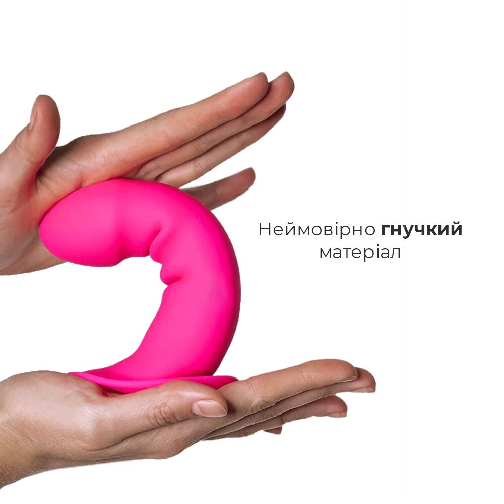 Дилдо - Дилдо с присоской Adrien Lastic Hitsens 2 Pink, отлично для страпона, макс диаметр 4см, длина 16,7см 4
