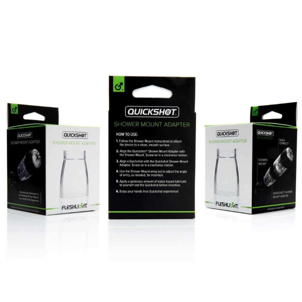 Секс игрушки - Адаптер-крепление для соединения с мастурбатором Quickshot Shower Mount Adapter (RP) 4
