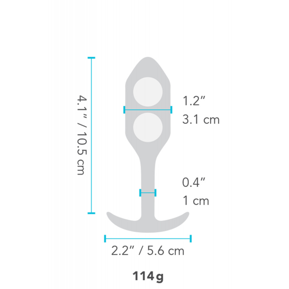 Секс игрушки - Анальная пробка со смещенным центром тяжести B-Vibe Snug Plug 2, силиконовая, зеленая 5