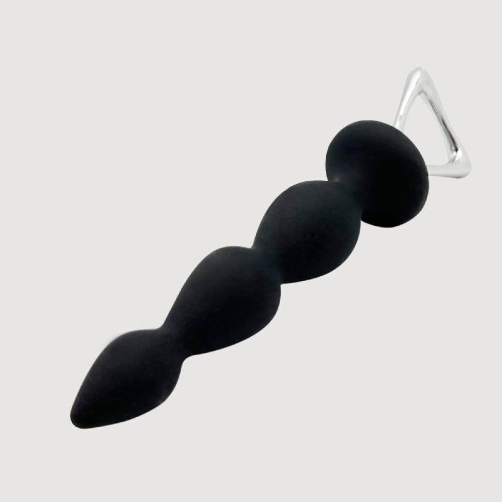 Секс игрушки - Анальная силиконовая елочка Adrien Lastic Arrow с металлическим держателем, черная 2