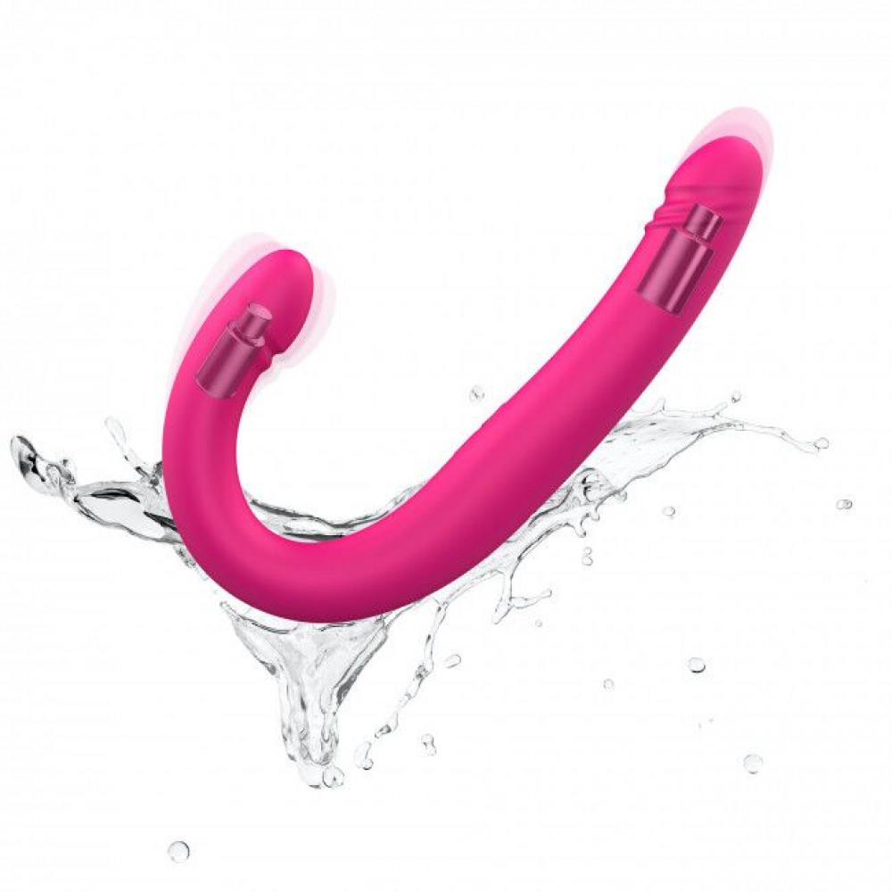 Двухсторонние фаллоимитаторы - Вибратор-пульсатор двусторонний Dorcel ORGASMIC DOUBLE DO 6