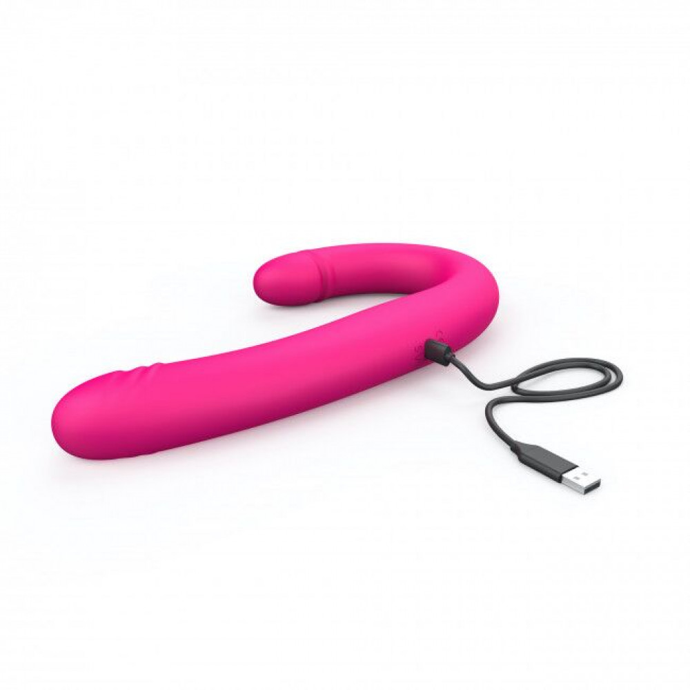 Двухсторонние фаллоимитаторы - Вибратор-пульсатор двусторонний Dorcel ORGASMIC DOUBLE DO 3