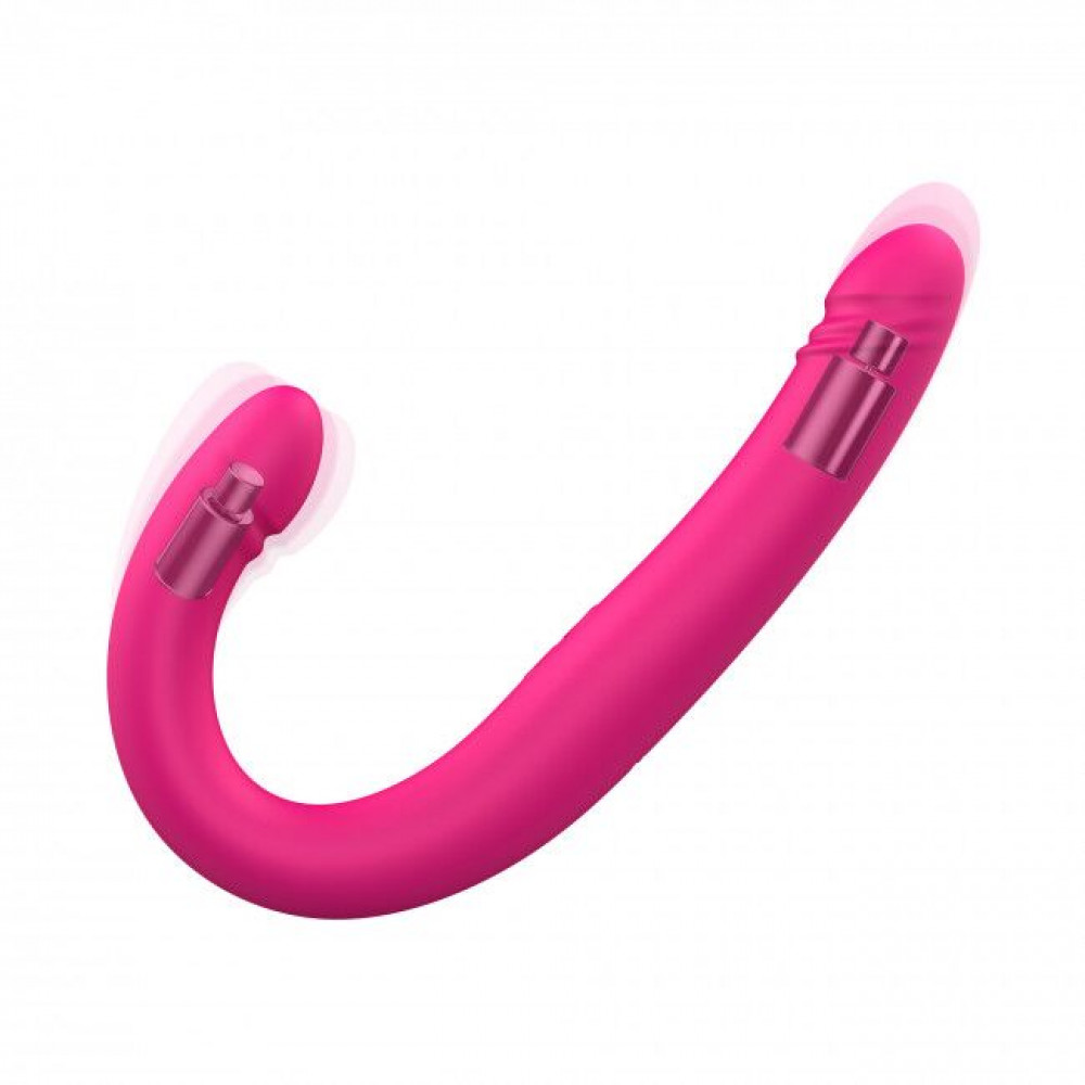 Двухсторонние фаллоимитаторы - Вибратор-пульсатор двусторонний Dorcel ORGASMIC DOUBLE DO 7