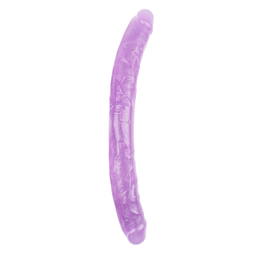 Секс игрушки - Фаллоимитатор двухсторонний фиолетовый Chisa Hi-Rubber 46 см *4,7 см 1