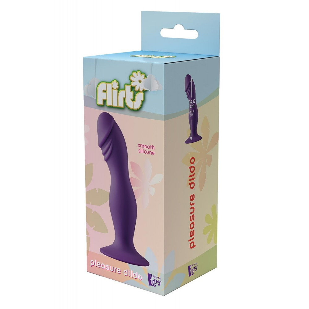 Секс игрушки - Фаллоимитатор Dream Toys Flirts Pleasure Dildo для точки G на присоске, фиолетовый 6