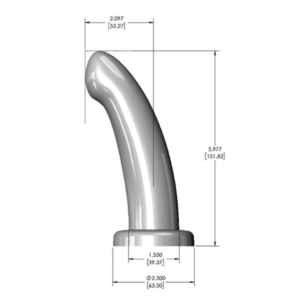 Фаллоимитатор - Фаллоимитатор с изогнутым стержнем FleshLight HerSpot розовое золото, Medium 4