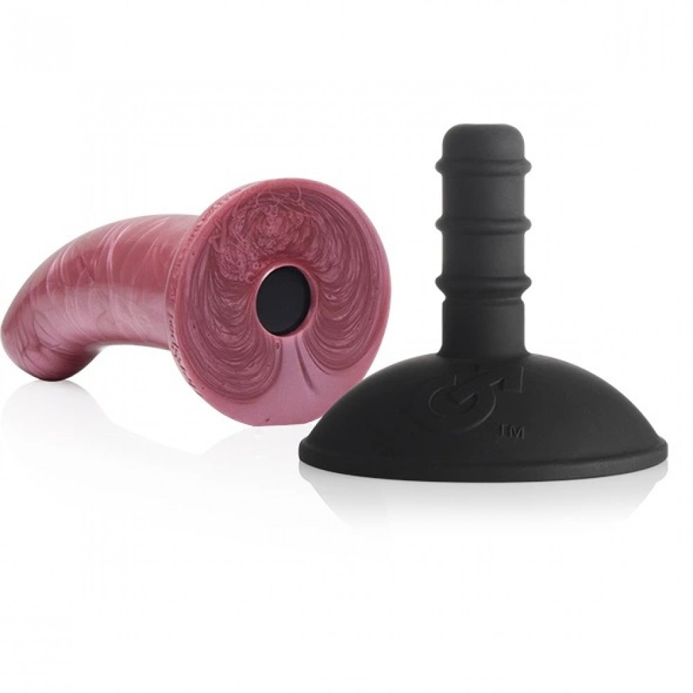 Фаллоимитатор - Фаллоимитатор с изогнутым стержнем FleshLight HerSpot розовое золото, Medium 3