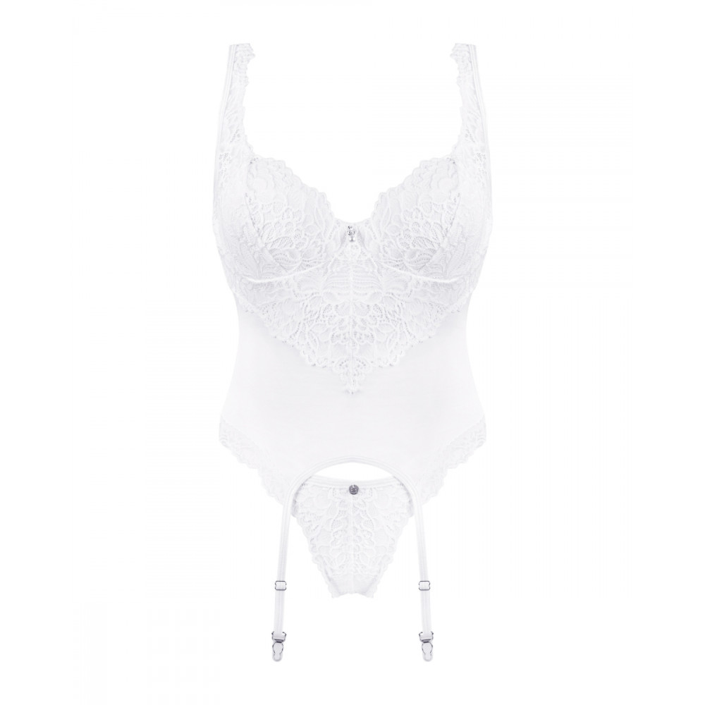 Эротическое белье - Комплект Obsessive Amor Blanco S/M 5