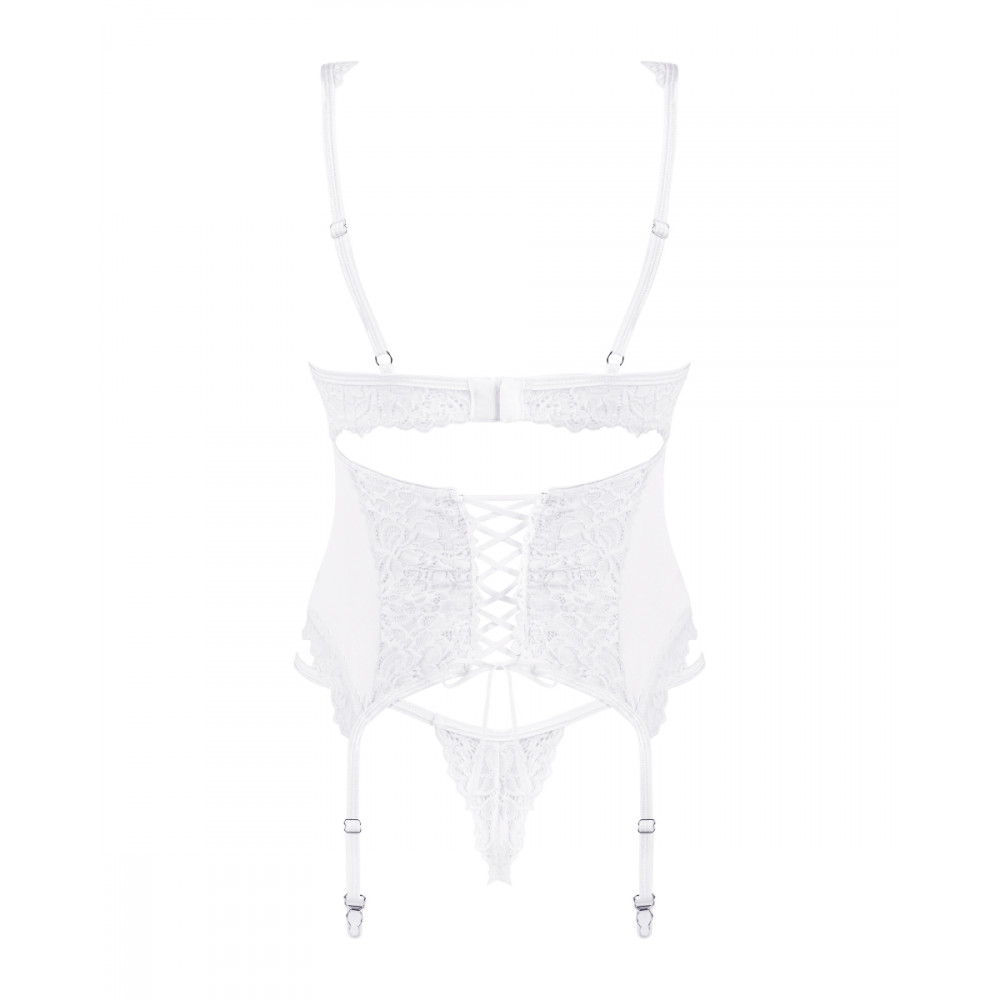Эротическое белье - Комплект Obsessive Amor Blanco S/M 4
