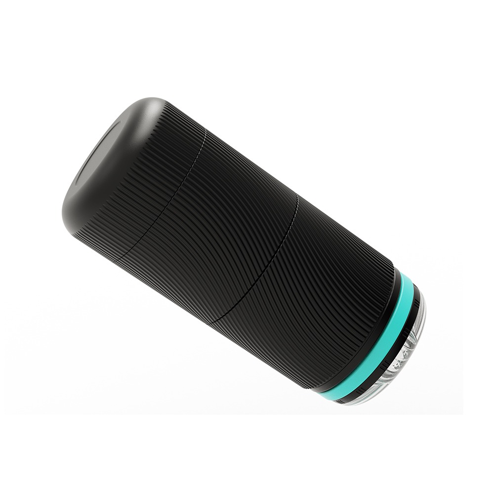 Секс игрушки - Мастурбатор прозрачный в черной колбе Chisa Lust Ripple Tempest 2