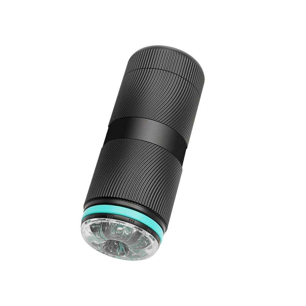 Секс игрушки - Мастурбатор прозрачный в черной колбе Chisa Lust Ripple Tempest 1