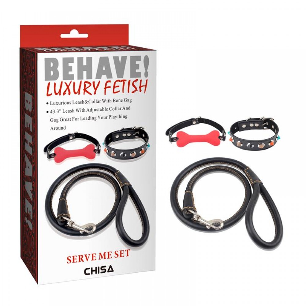 БДСМ игрушки - Набор БДСМ Chisa BEHAVE! LUXURY FETISH из 3-х предметов