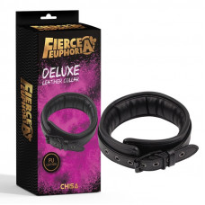 Ошейник CHISA Fierce Euphoria DELUXE из искусственной кожи, черный