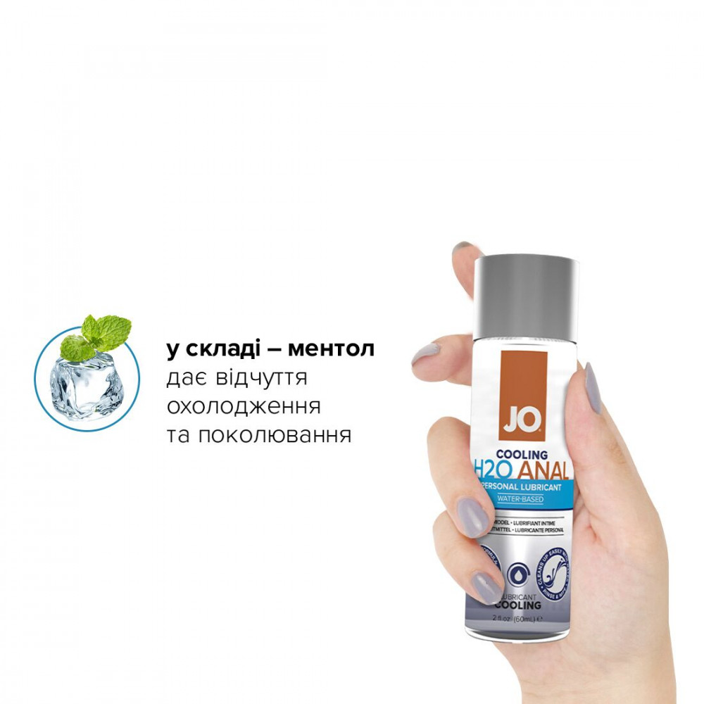 Анальные смазки - Анальная смазка System JO ANAL H2O - COOLING (60 мл) охлаждающая, на водной основе 2