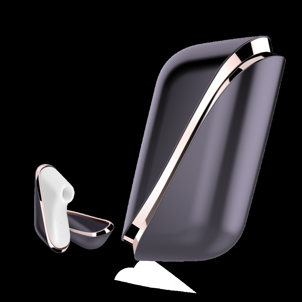 Вибраторы вакуумные - Вакуумный клиторальный стимулятор Satisfyer Traveler, корпус-чехол на магнитах 1