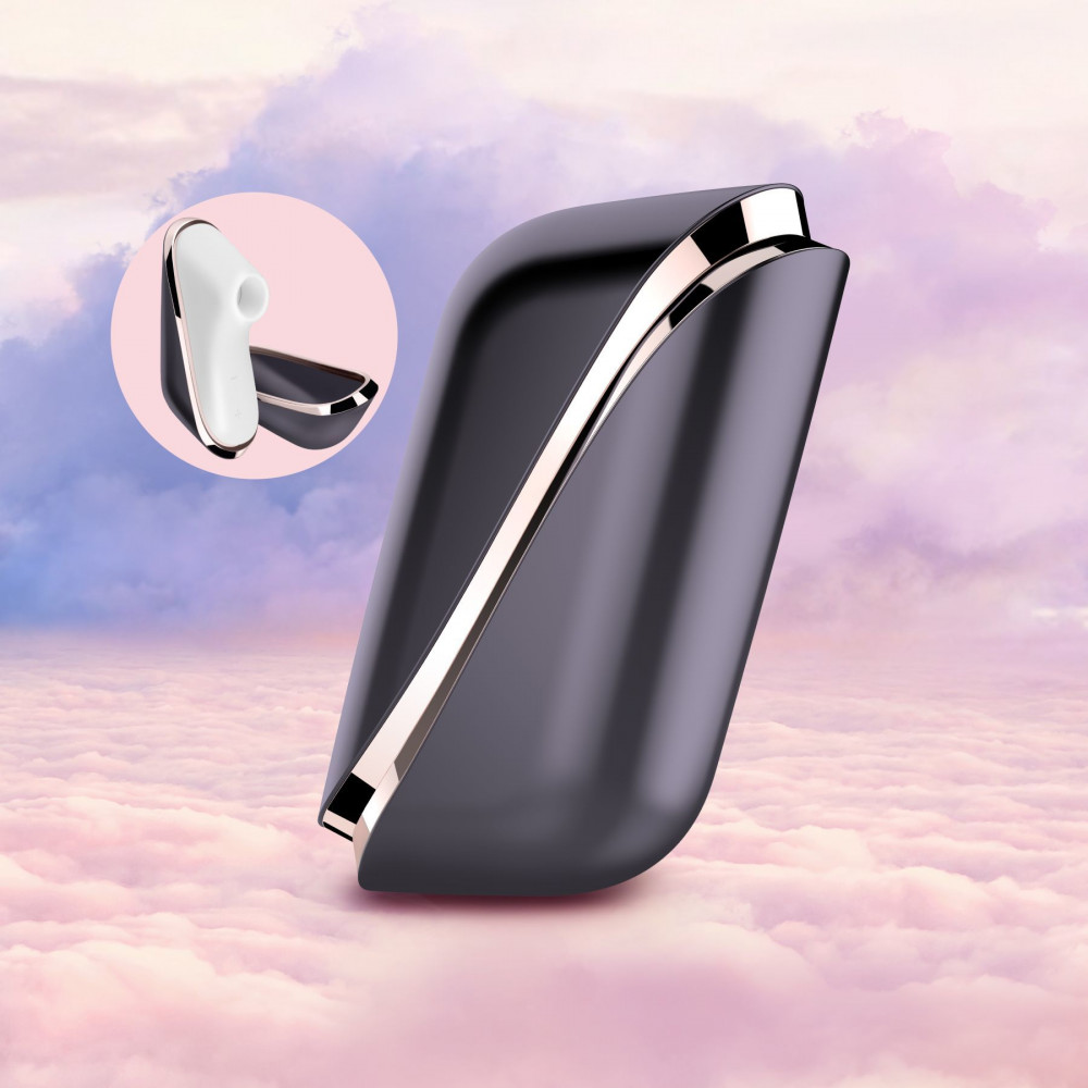 Вибраторы вакуумные - Вакуумный клиторальный стимулятор Satisfyer Traveler, корпус-чехол на магнитах 2
