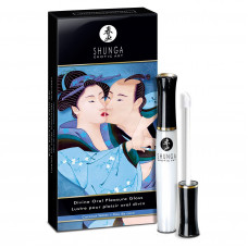 Стимулирующий блеск для губ Shunga LIPGLOSS - Coconut Water (10 мл), эффект покалывания, холод-тепло