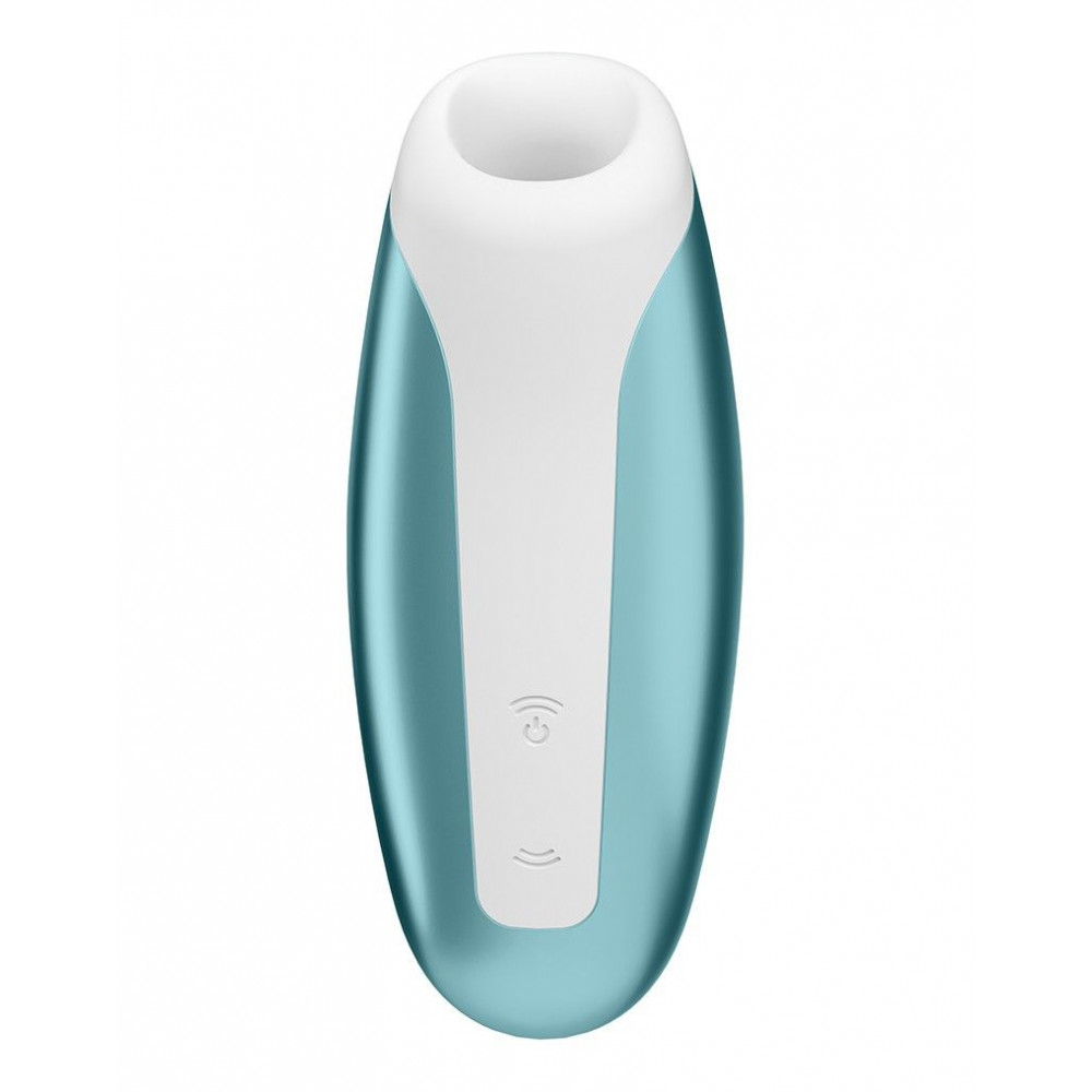 Вибраторы вакуумные - Миниатюрный вакуумный стимулятор Satisfyer Love Breeze Ice Blue 3