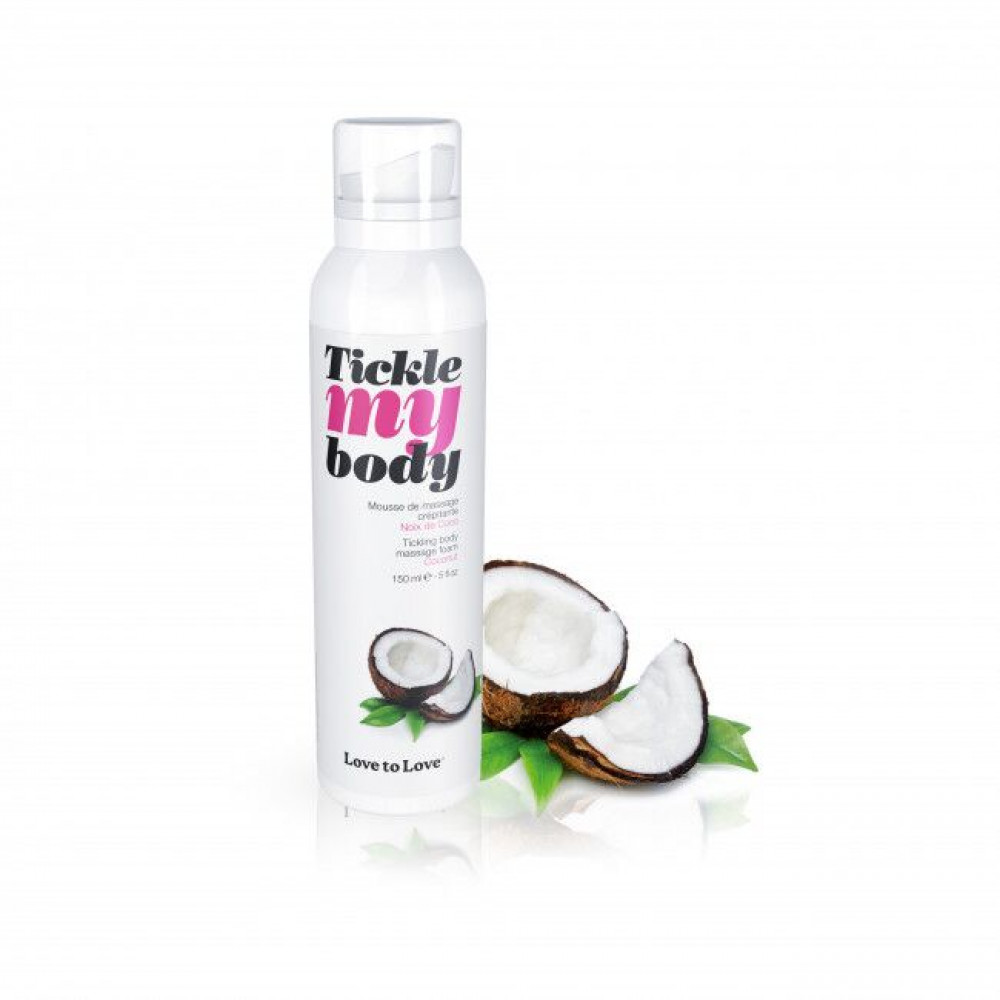Массажные масла и свечи - Массажная пена Love To Love TICKLE MY BODY COCONUT (150 мл) увлажняющая