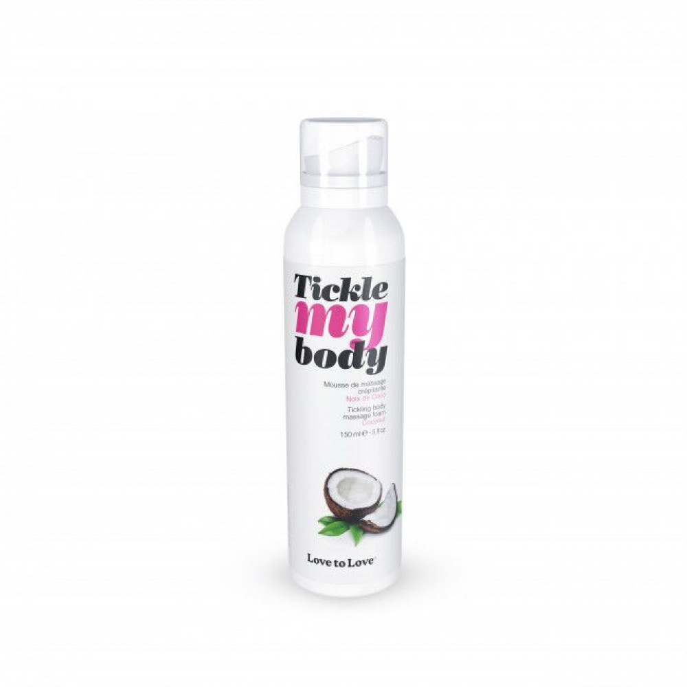 Массажные масла и свечи - Массажная пена Love To Love TICKLE MY BODY COCONUT (150 мл) увлажняющая 4