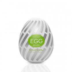 Мастурбатор-яйцо Tenga Egg Brush с рельефом в виде крупной щетины