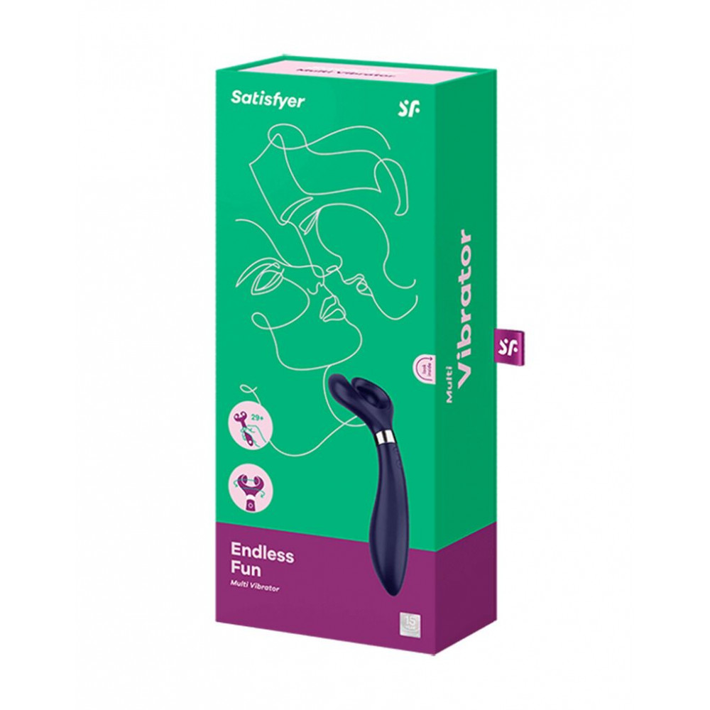 Вибраторы для пар - Вибратор для пар Satisfyer Endless Fun Blue, три мотора, многофункциональный 1