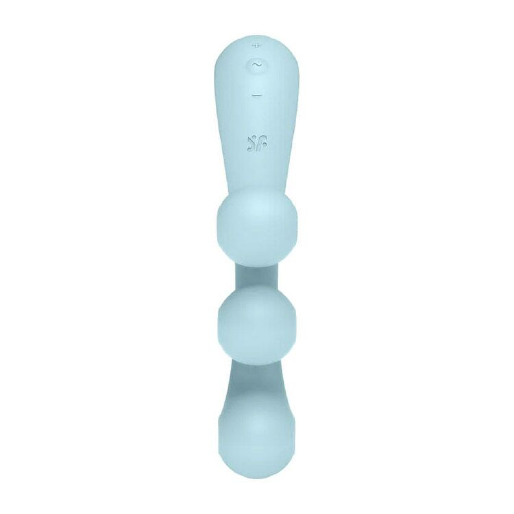 Вибратор-кролик - Универсальный вибратор Satisfyer Tri Ball 2, 3 мотора, гнется 3
