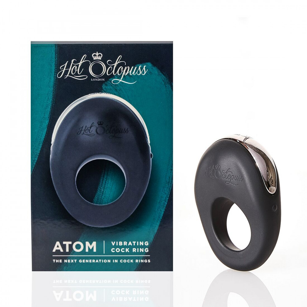 Эрекционные кольца с вибрацией - Эрекционное виброкольцо Hot Octopuss ATOM, увеличенная зона вибрации 2