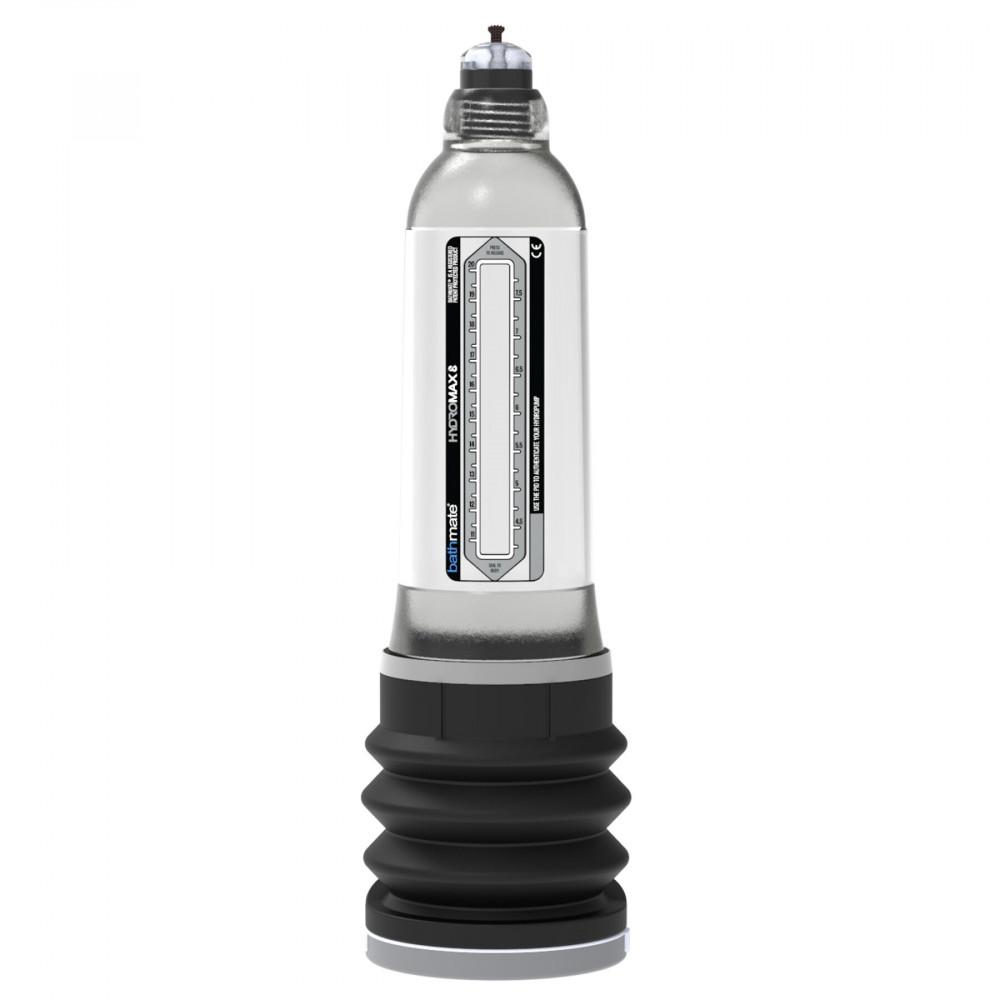 Гидропомпы - Гидропомпа Bathmate Hydromax 8 Clear, для члена длиной от 15 до 20 см, диаметр до 5,5 см