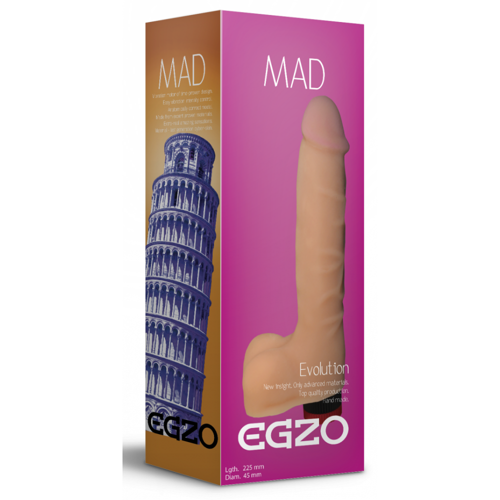 Вибраторы реалистичные - Вибратор EGZO Ciberskin Fiery Lover 2