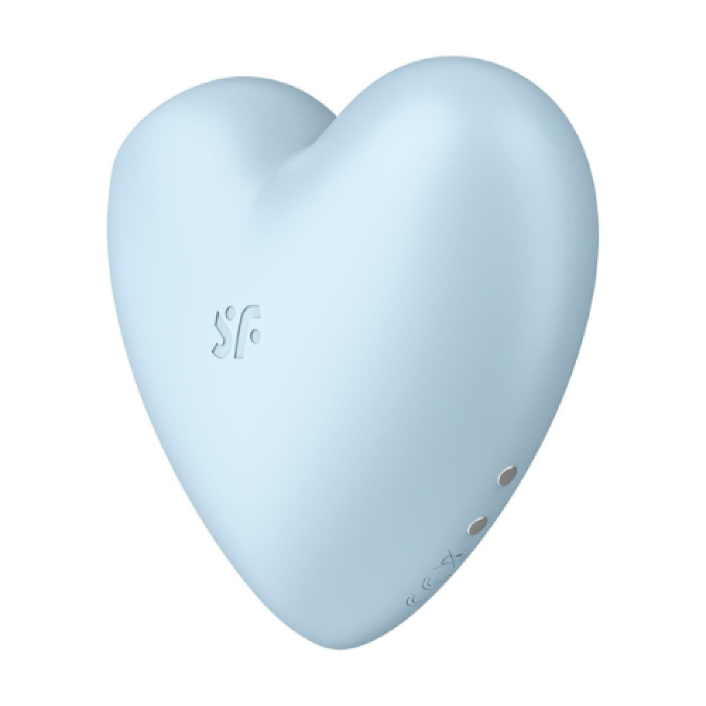 Мастурбатор - Вакуумный стимулятор клитора Cutie Heart цвет: голубой Satisfyer (Германия) 3