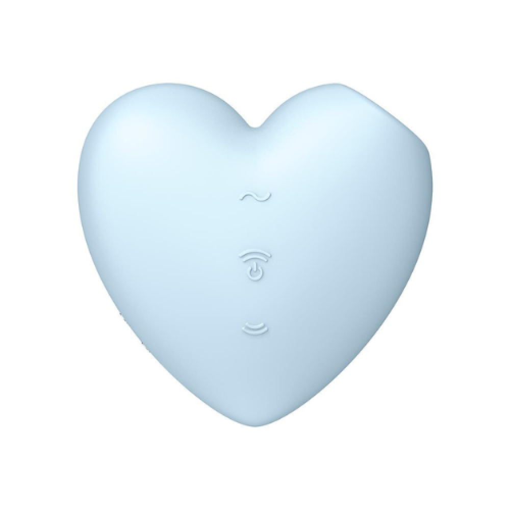 Мастурбатор - Вакуумный стимулятор клитора Cutie Heart цвет: голубой Satisfyer (Германия) 2