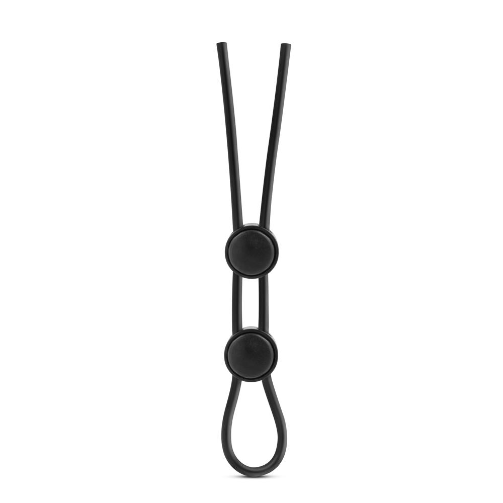 Секс игрушки - Регулируемое эрекционное кольцо STAY HARD DOUBLE LOOP BLACK