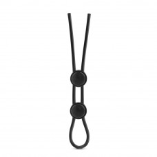 Регулируемое эрекционное кольцо STAY HARD DOUBLE LOOP BLACK