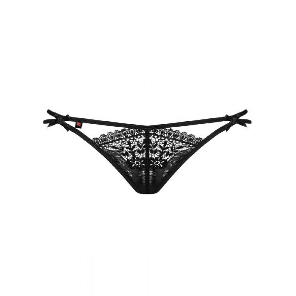 Сексуальные трусики - Стринги женск INTENSA DOUBLE THONG Obsessive черный SM 3