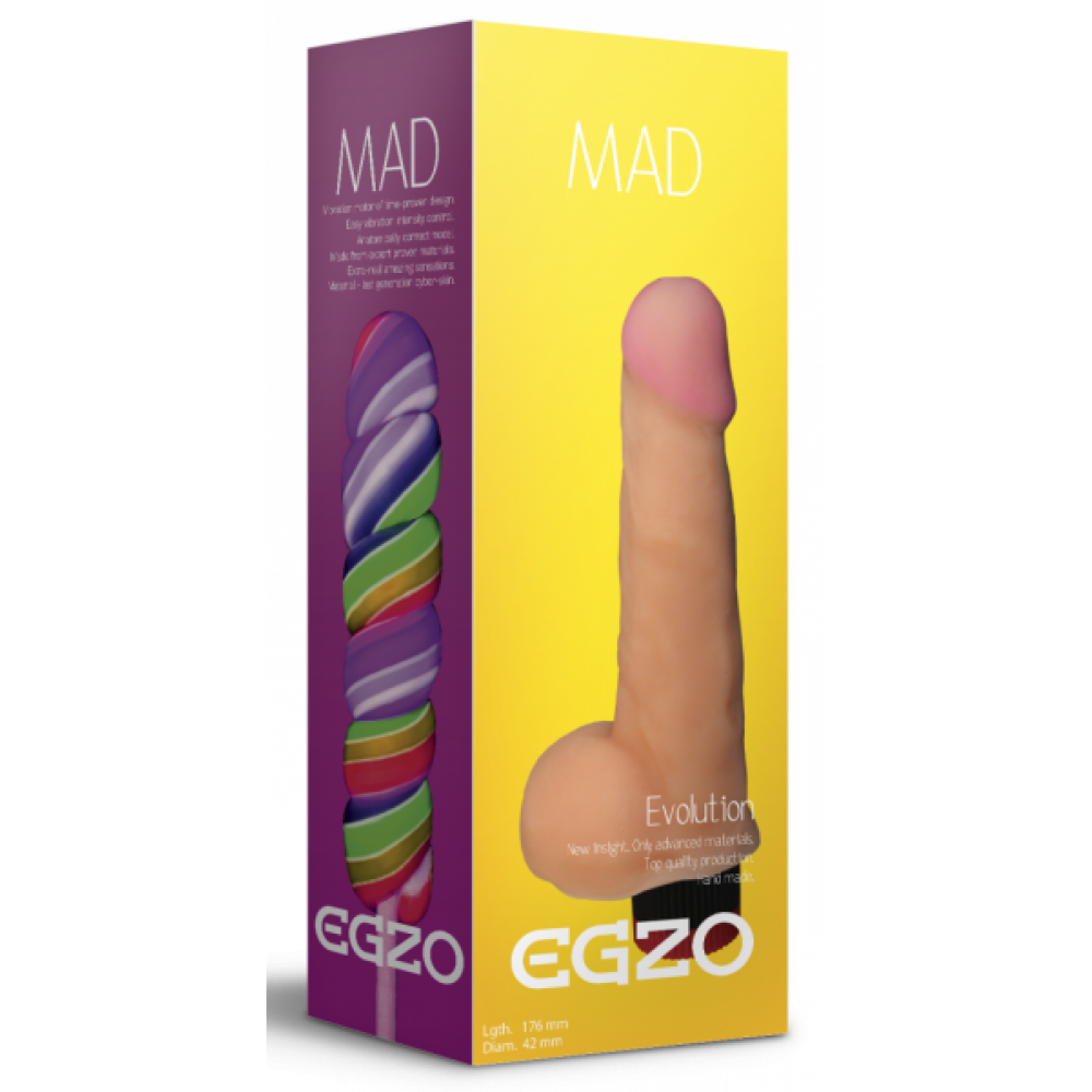 Вибраторы реалистичные - Вибратор EGZO Ciberskin Vigorous Lover 2
