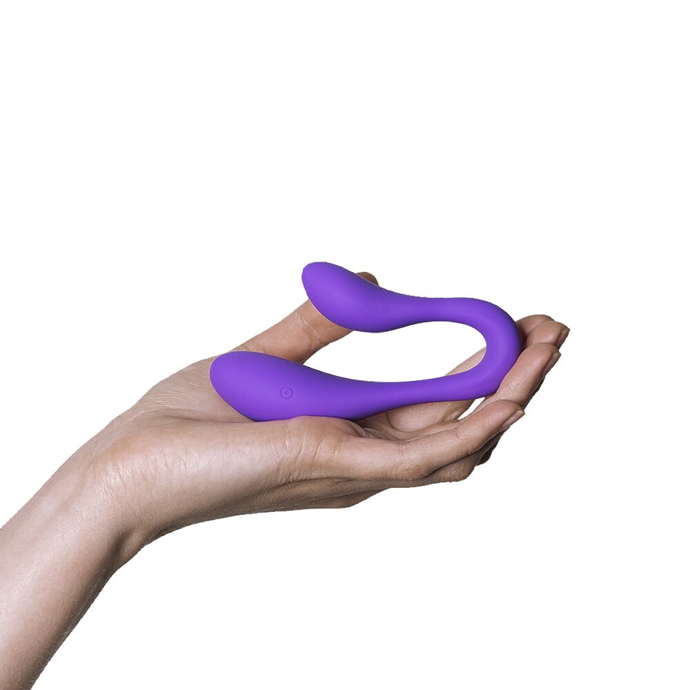 Вибратор-кролик - Вибратор для пар Adrien Lastic Couple Secrets II с пультом LRS, два мотора, универсальный 4
