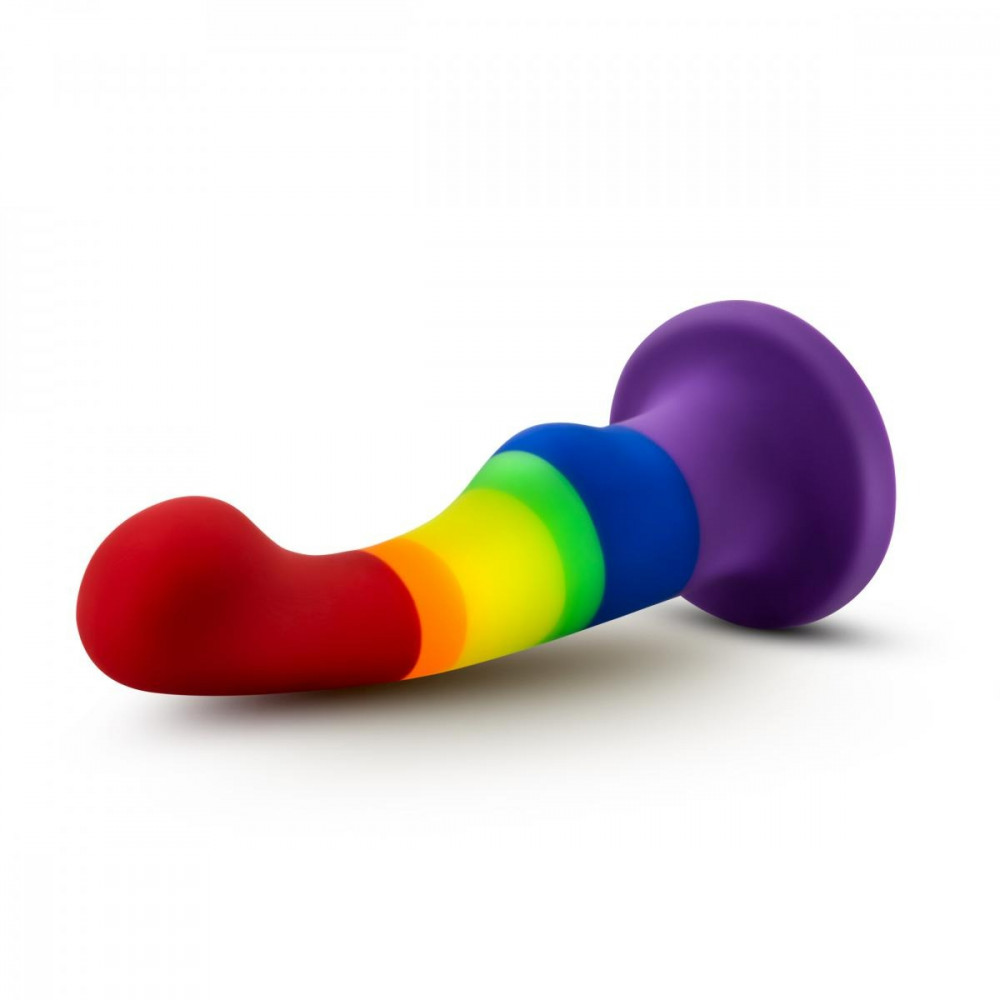 Секс игрушки - Фаллоимитатор Pride, на присоске, радужный, 13 х 2.9 см 4