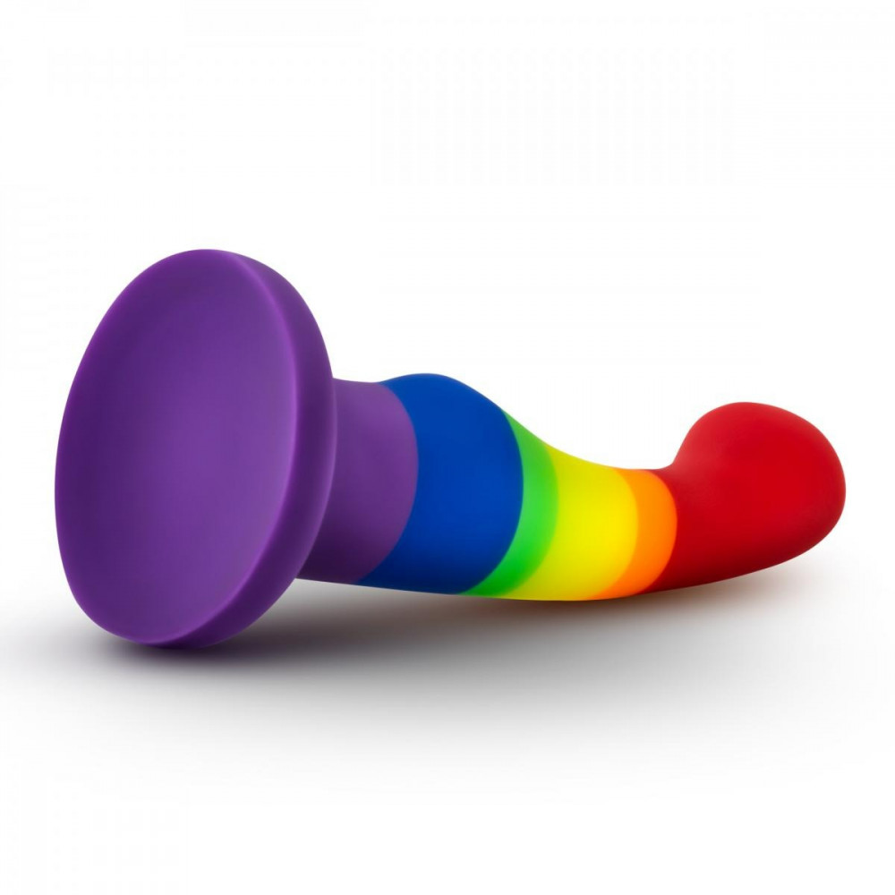 Секс игрушки - Фаллоимитатор Pride, на присоске, радужный, 13 х 2.9 см 3