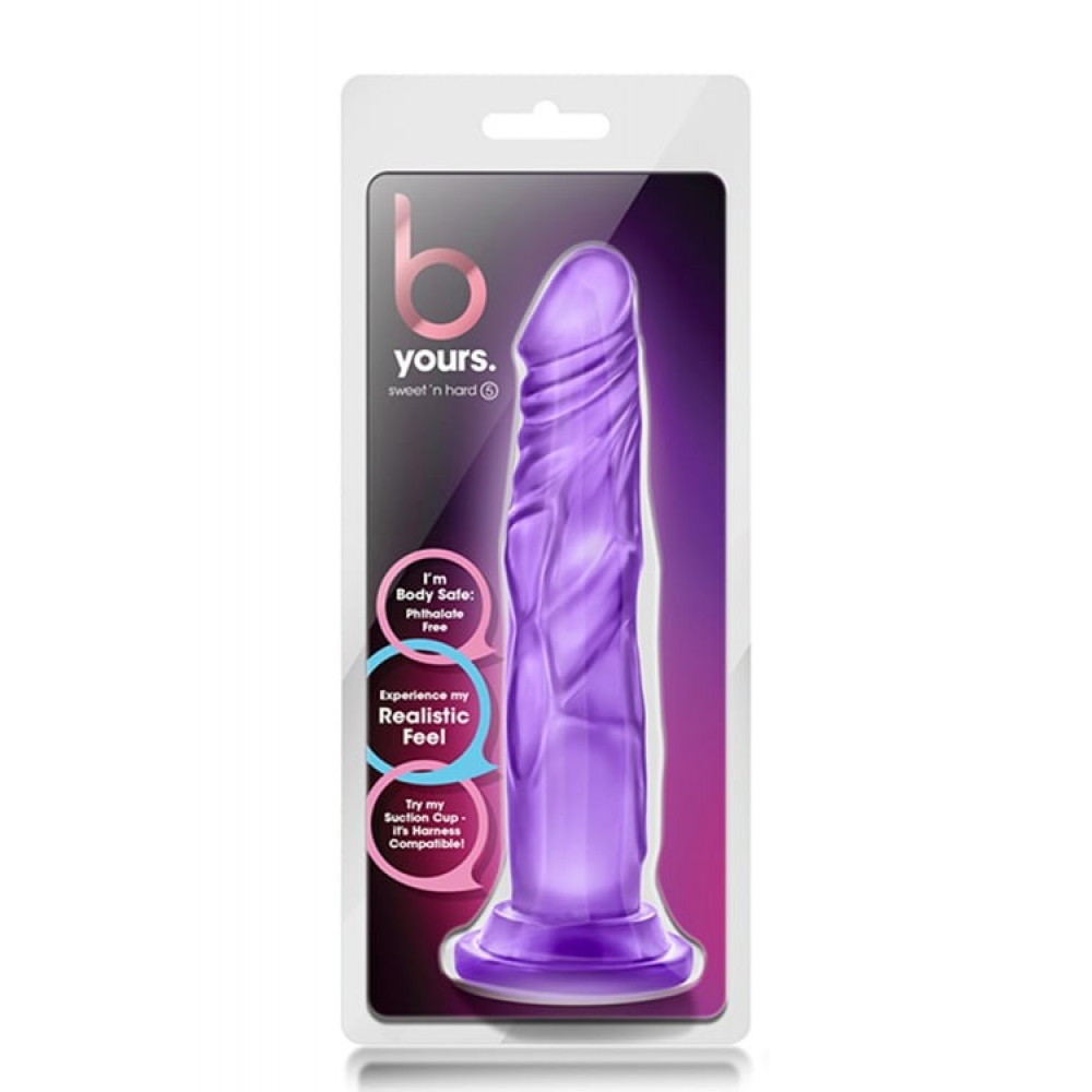 Секс игрушки - Фаллоимитатор реалистичный с ярко выраженными венками Blush b Yours фиолетовый 4