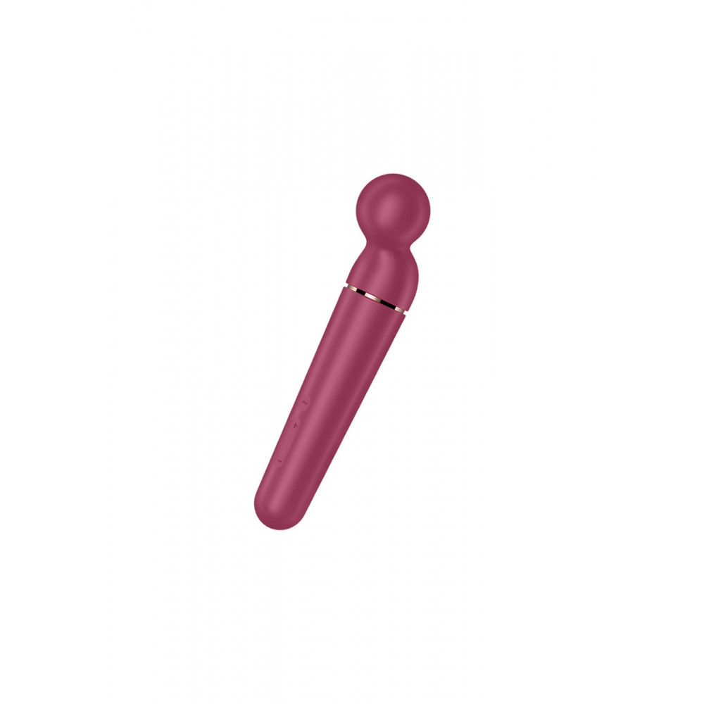 Секс игрушки - Микрофон Satisfyer Planet Wand-er для массажа и точечной стимуляции эрогенных зон, бордовый 3