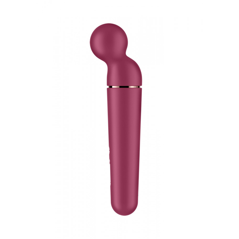 Секс игрушки - Микрофон Satisfyer Planet Wand-er для массажа и точечной стимуляции эрогенных зон, бордовый 1