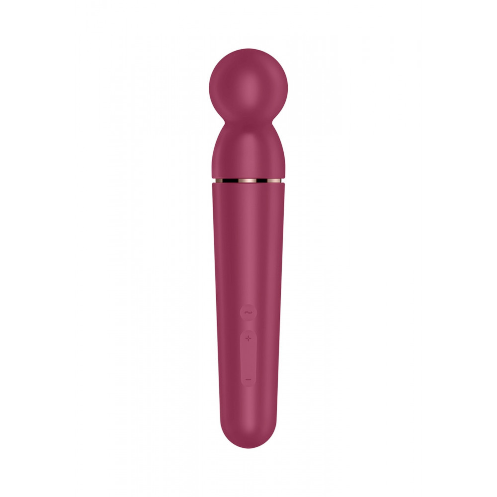 Секс игрушки - Микрофон Satisfyer Planet Wand-er для массажа и точечной стимуляции эрогенных зон, бордовый 2