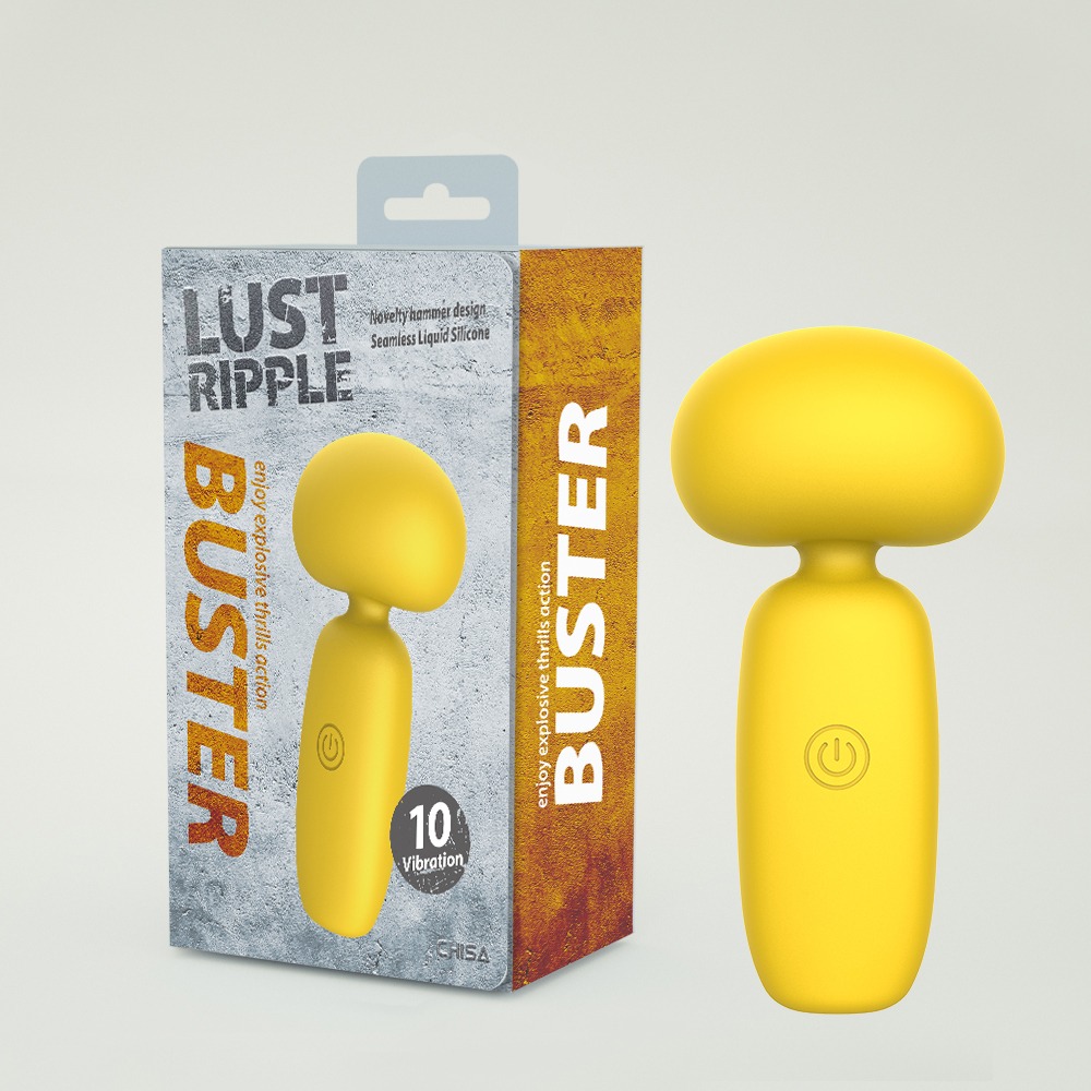 Секс игрушки - Мини вибратор микрофон Chisa Lust Ripple Buster, желтый