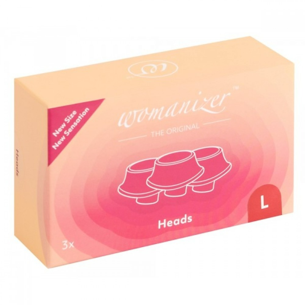 Секс игрушки - Набор насадок на Womanizer Premium, Eco, Classic, Liberty, Starlet 2, красные, размер L 1