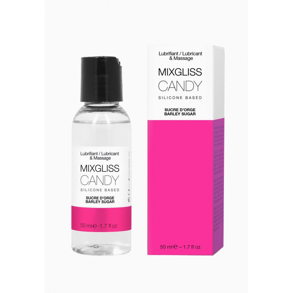 Смазки на силиконовой основе - Лубрикант на силиконовой основе MixGliss CANDY - SUCRE D'ORGE (50 мл) с конфетным ароматом