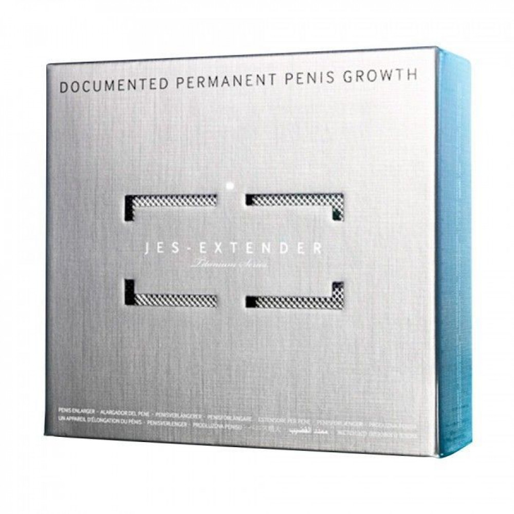 - Экстендер для увеличения члена Jes-Extender Titanium, ремешковый, алюминиевый кейс 3